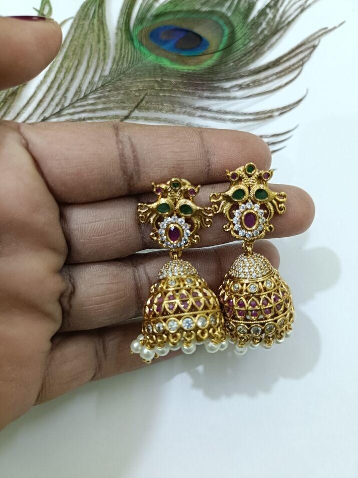 Premium matte finish jumka - Jewellery by SK handcraft jewellery 