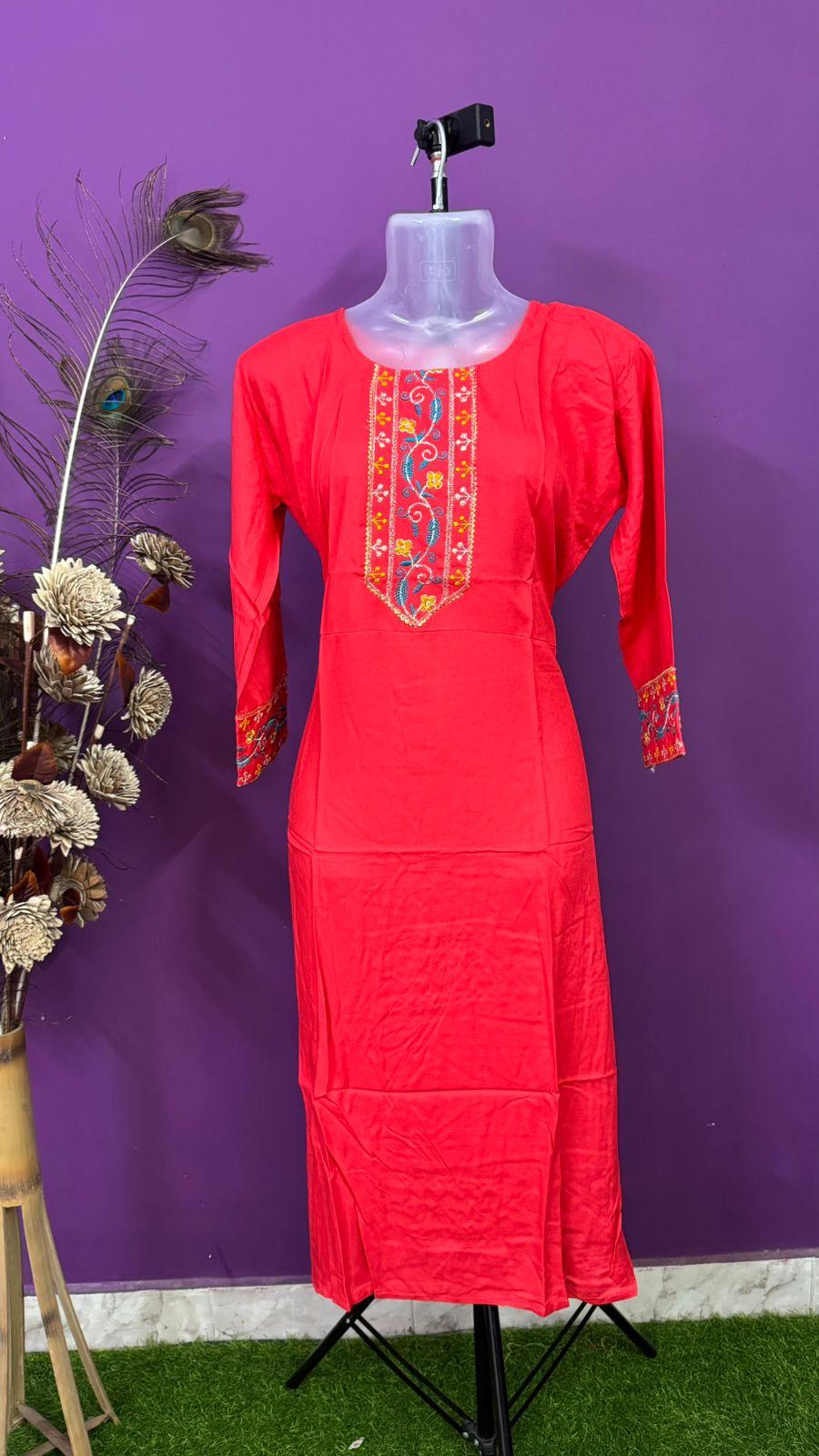 Rayon Umbrella Kurti - Womens Wear by The Style Palette 