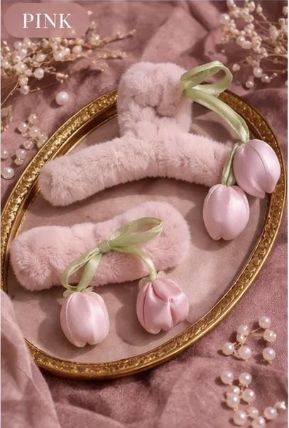 KOREAN FUR HAIR CLAWS COMBO