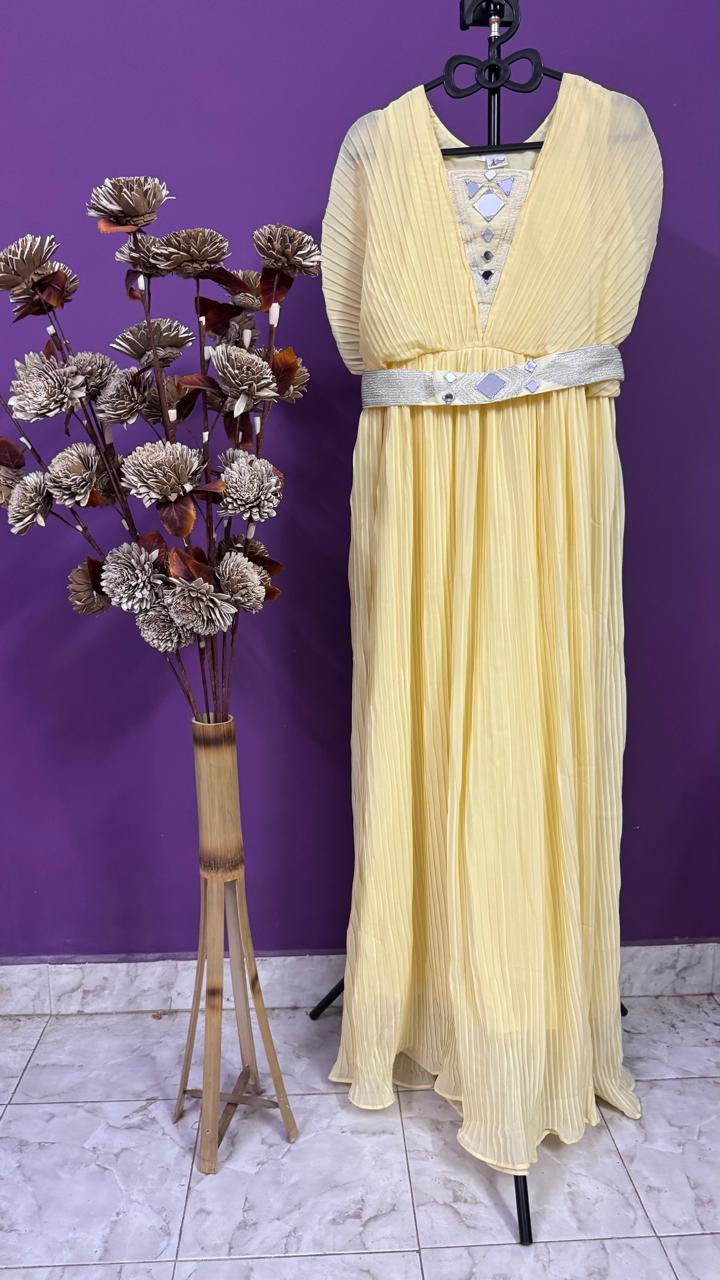 Party Gown with Belt - Womens Wear by The Style Palette 