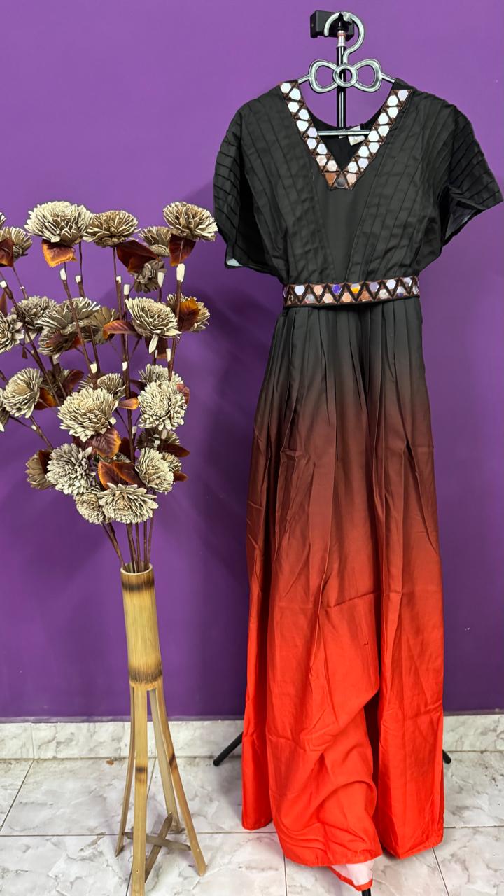 Party Gown with Belt - Womens Wear by The Style Palette 