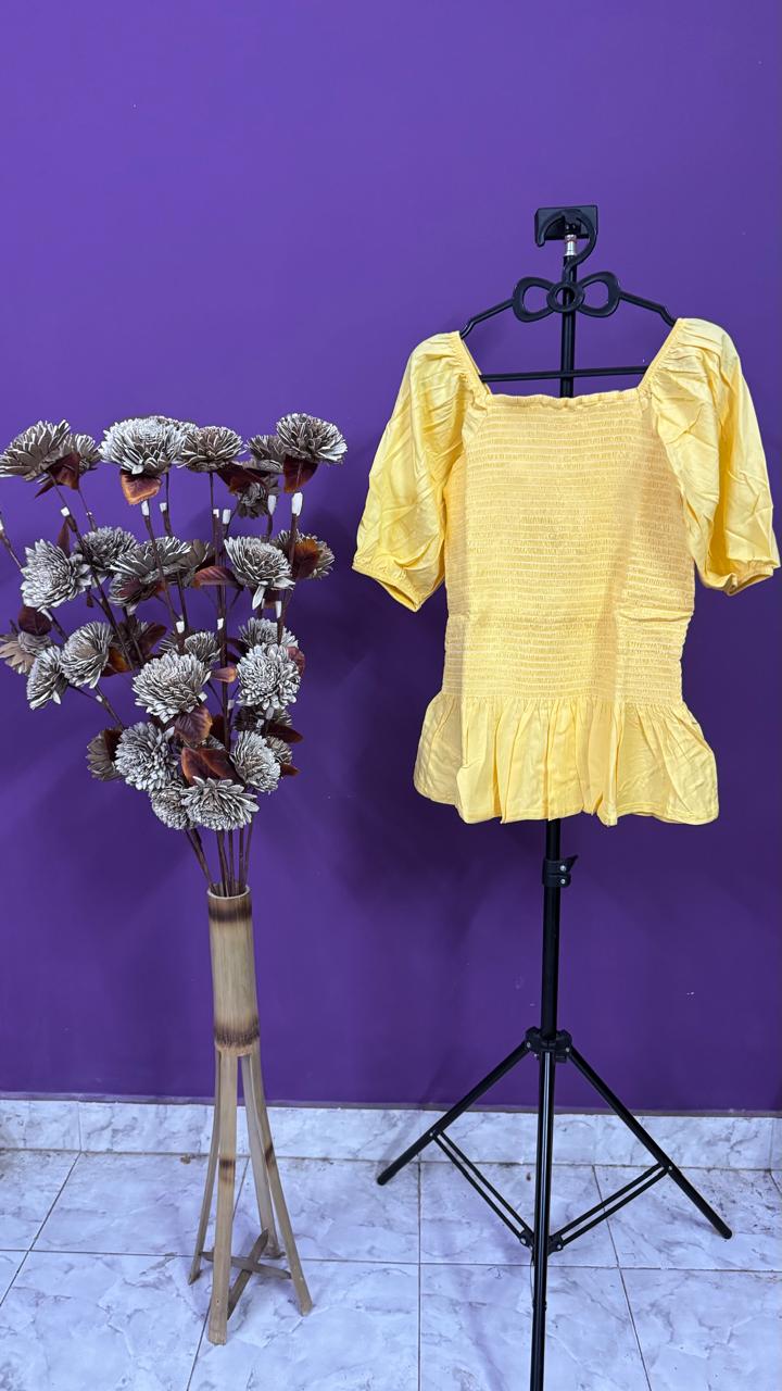 Elastic Short Top - Womens Wear by The Style Palette 