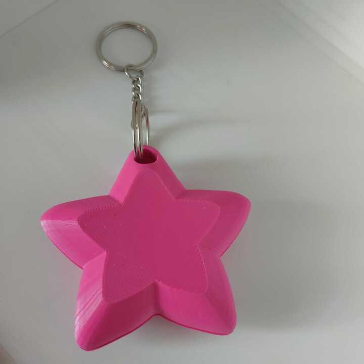 Big Star Keychain  - Personalized Gifts by Modli 3D Private Limited 