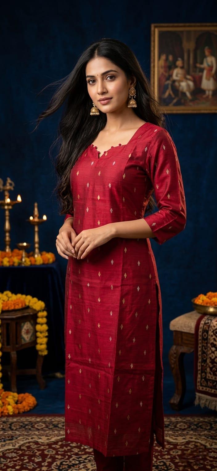 Premium pure Raw Silk butta design co ord set