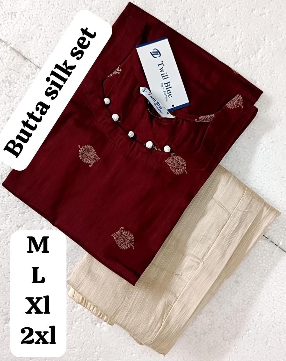 Butta silk co ord set  - Womens Wear by srisaicollections 