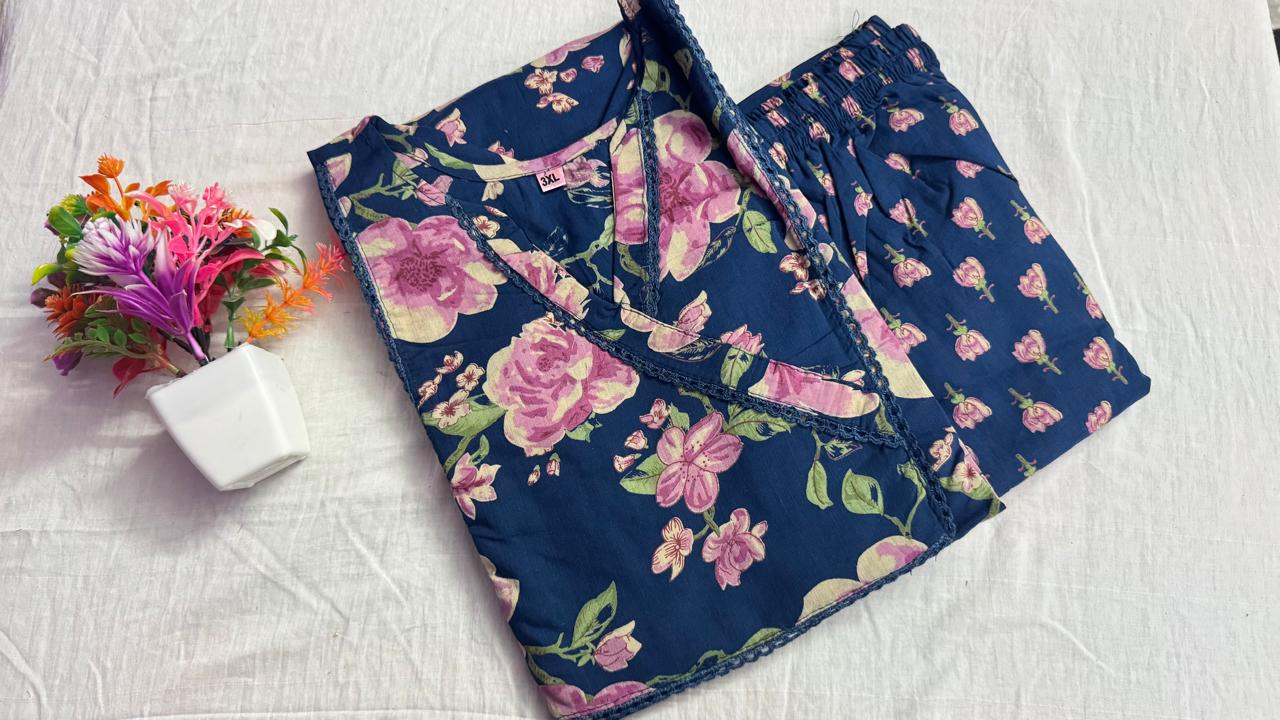 Plus Size Kurti Pant Set