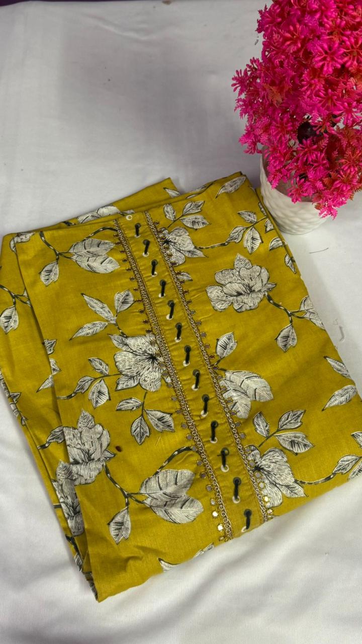 Pure Cotton Chudidhar Material - Womens Wear by The Style Palette 