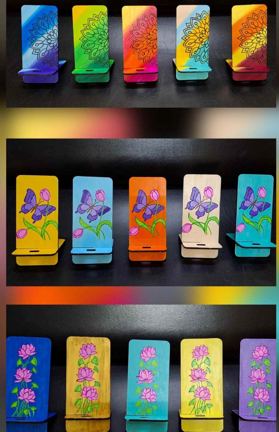 HAND PAINTED MOBILE HOLDER