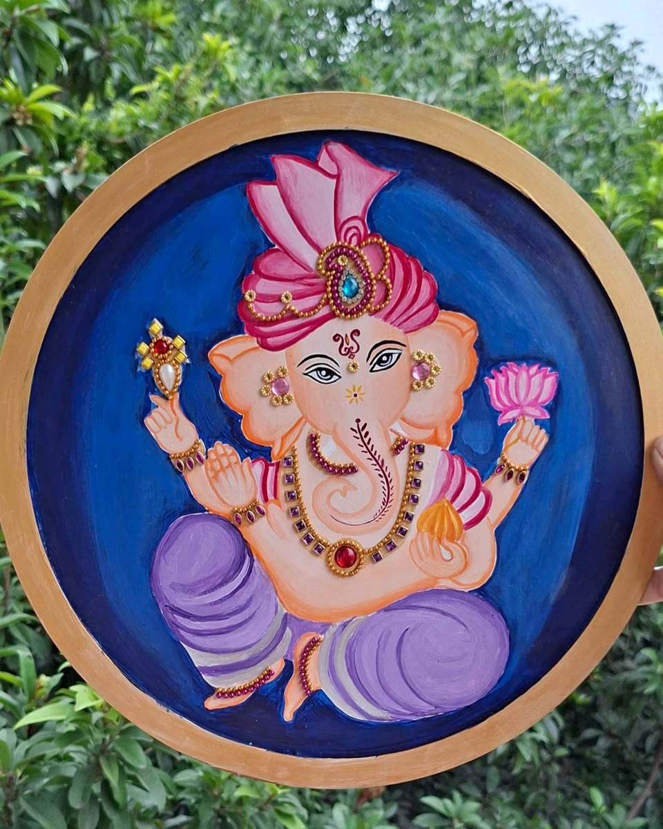 MDF Ganesha Painting