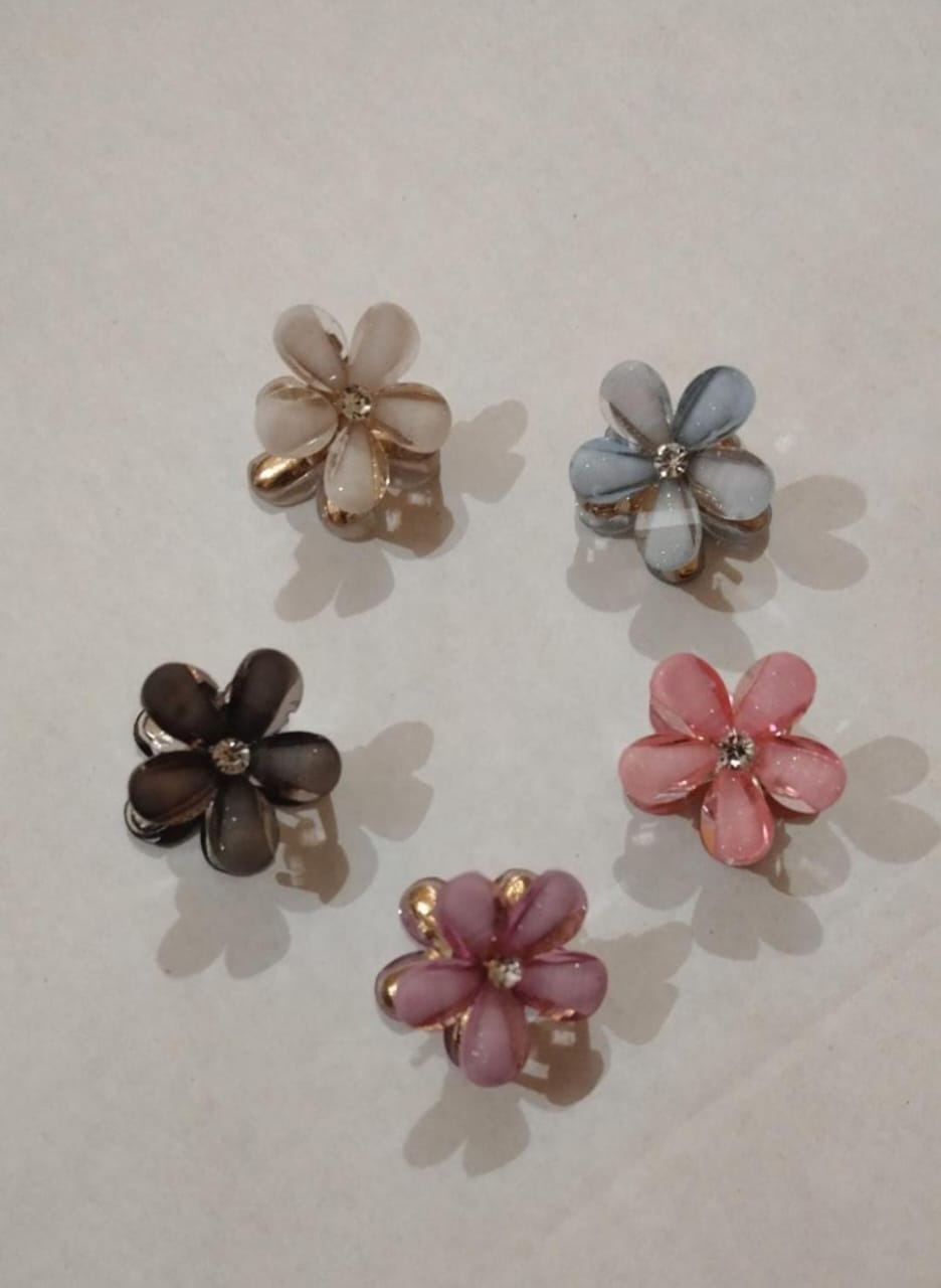 Mini Floral Design Hair Clip - Jewellery by anu women accessories 