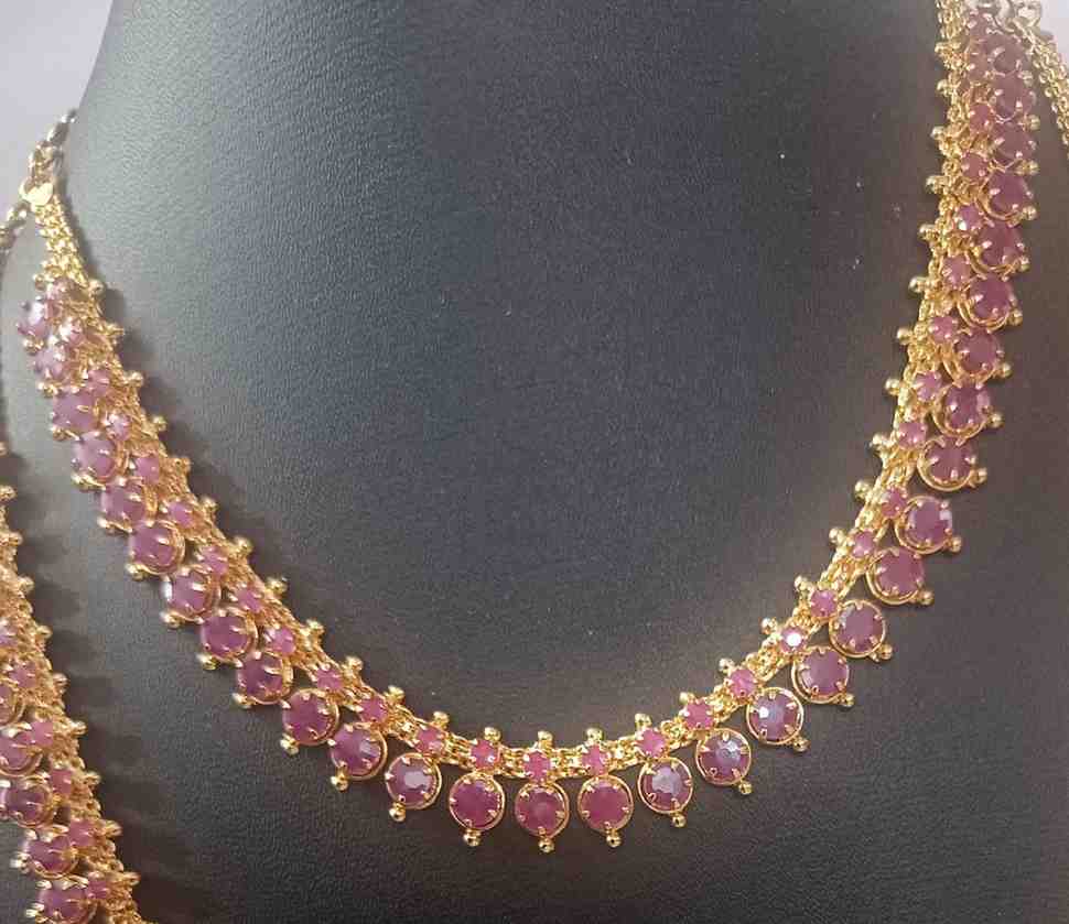 Microplated Haram Set - Jewellery by Shrikhaa enterprises 