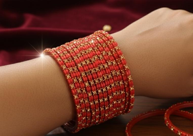 Heart cube cut bangles – Jewellery in Kanchipuram