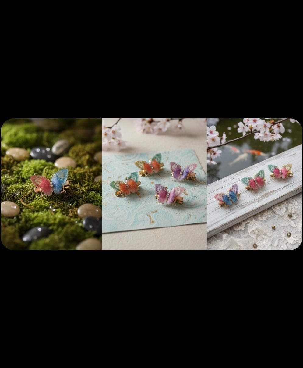 Butterfly clips  – Jewellery in Kanchipuram