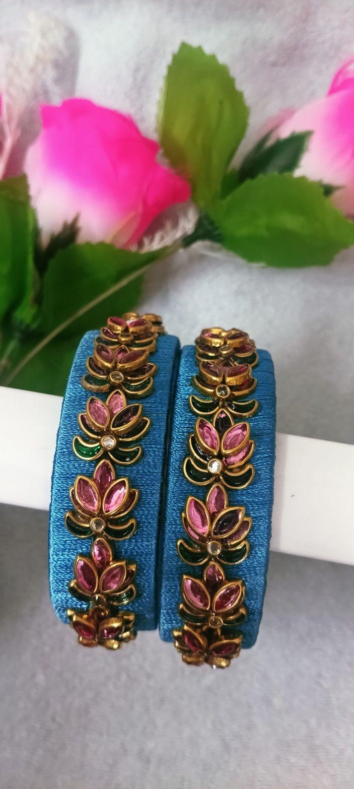 3d lotus bangle design - Jewellery by skm bangles