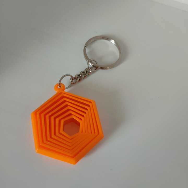 Hexagon Fidget Keychain - Personalized Gifts by Modli 3D Private Limited 