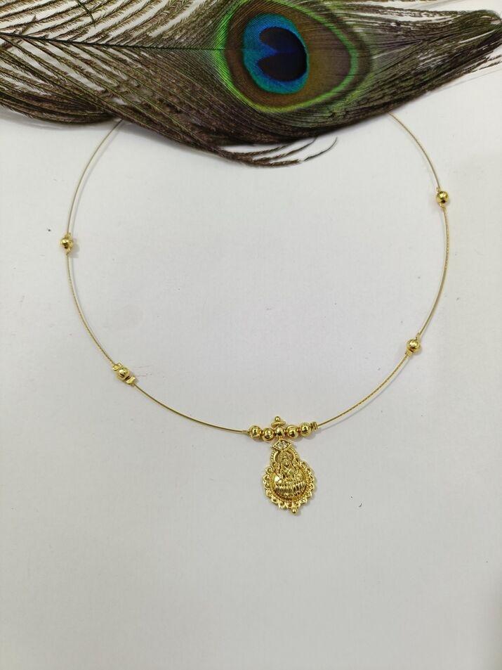 Lakshmi pendent invisible necklace  - Jewellery by SK handcraft jewellery 