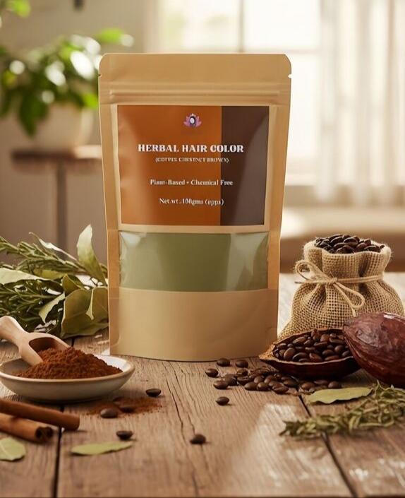 Herbal Hair color (Coffee chestnut brown)