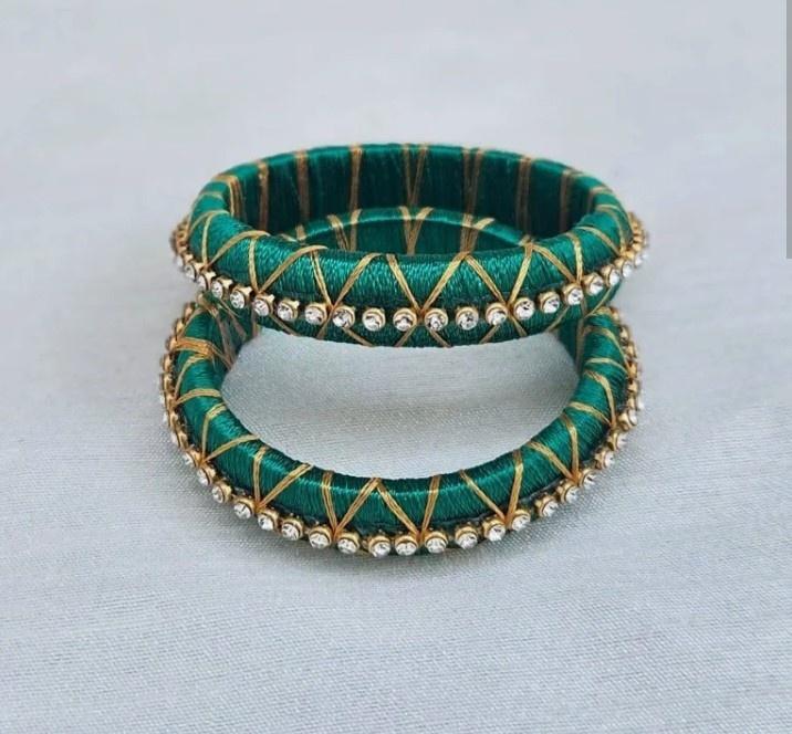 Kids silkthread bangle  - Jewellery by skm bangles