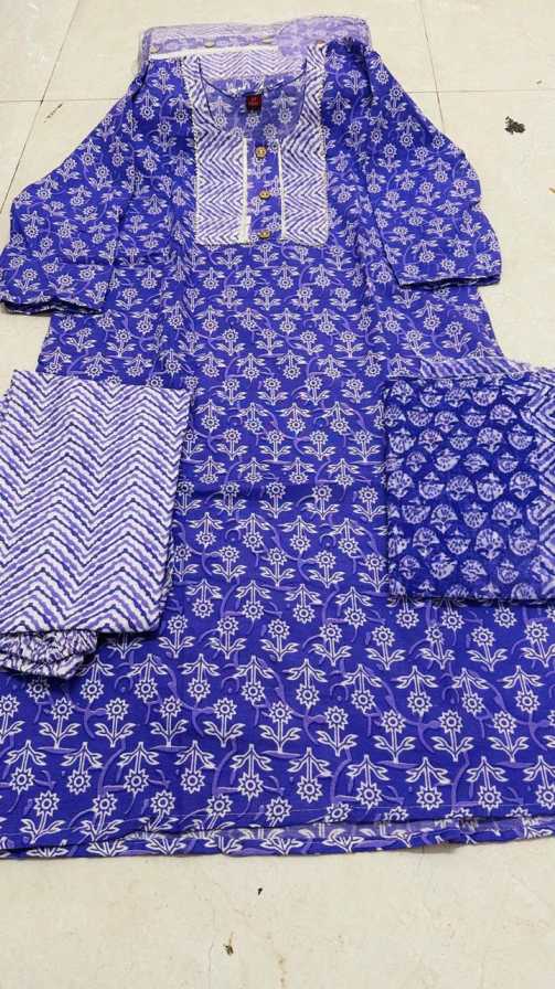 Cotton Three Piece Jaipur Sets - Womens Wear by The Style Palette 