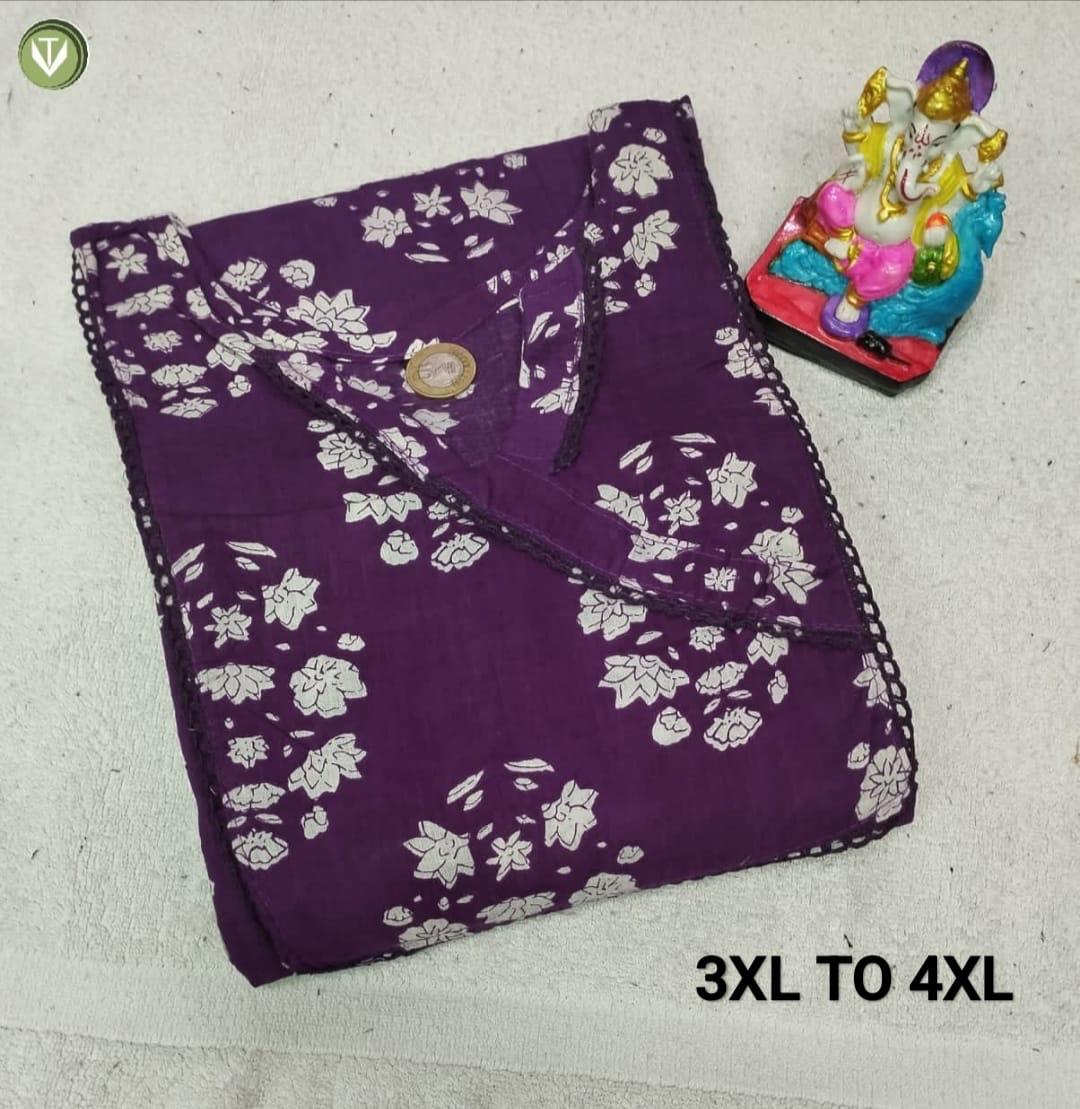 Plus Size Cotton Kurti