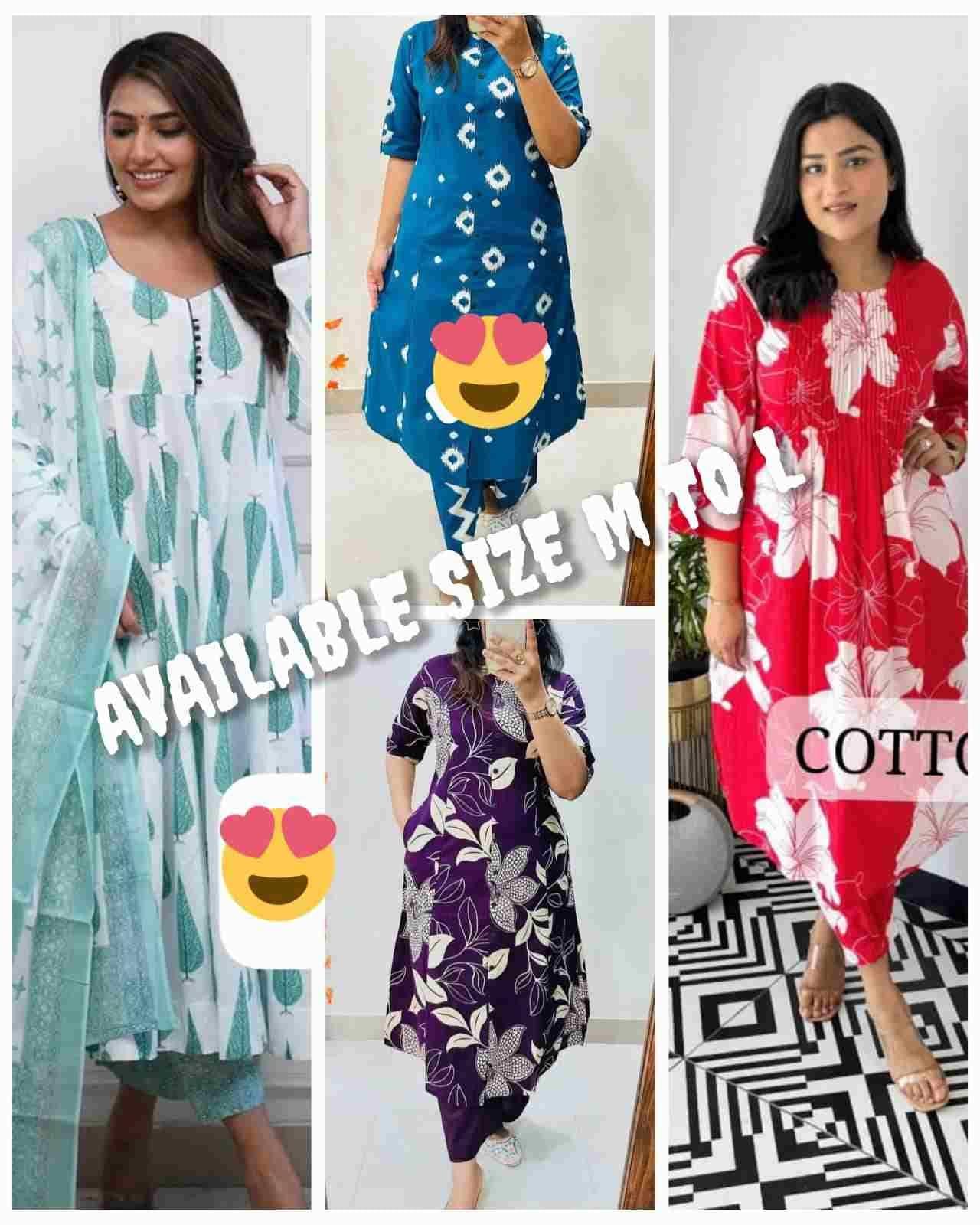 Cotton combo sets - Womens Wear by Vj blouseedit 