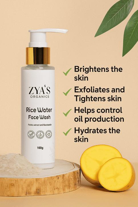 Rice water facewash