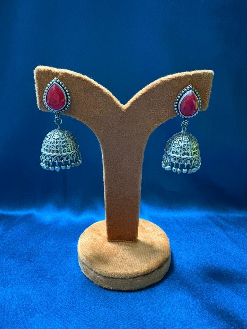 Jhumka red  - Others by Thiaâ€™s Boutique