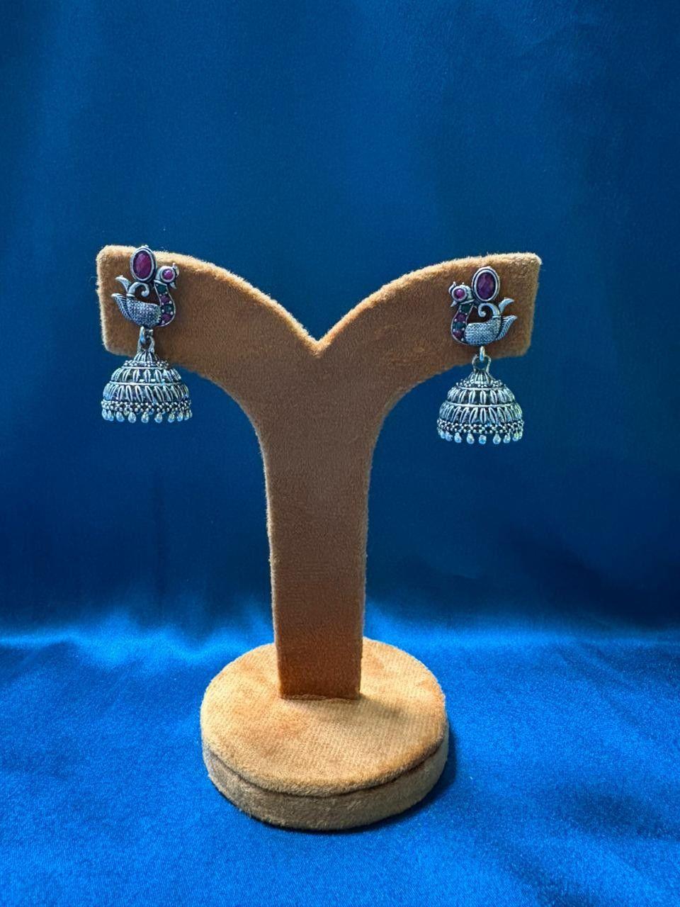 Jhumka Peacock stone - Others by Thiaâ€™s Boutique