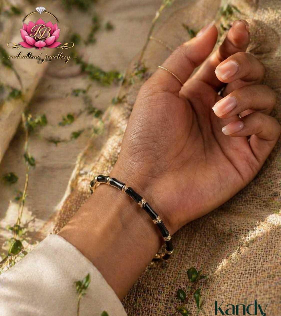 Anti tarnish enamal bamboo kada bangle jewell