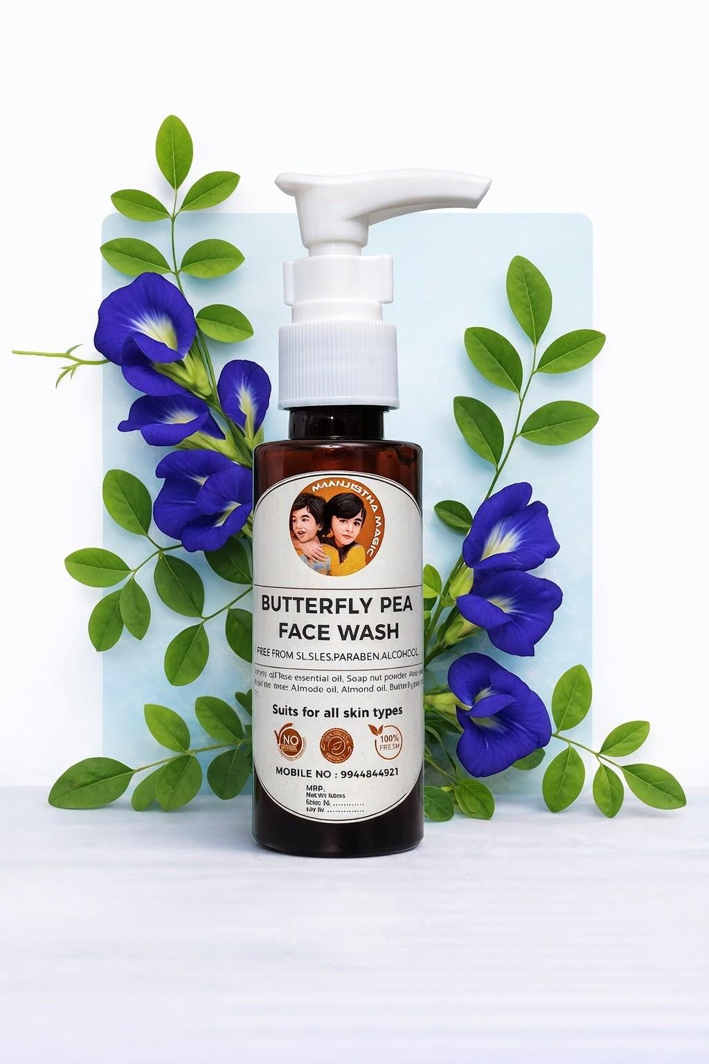 Butterfly Pea Face Wash  – Organic Products in Tiruvannamalai