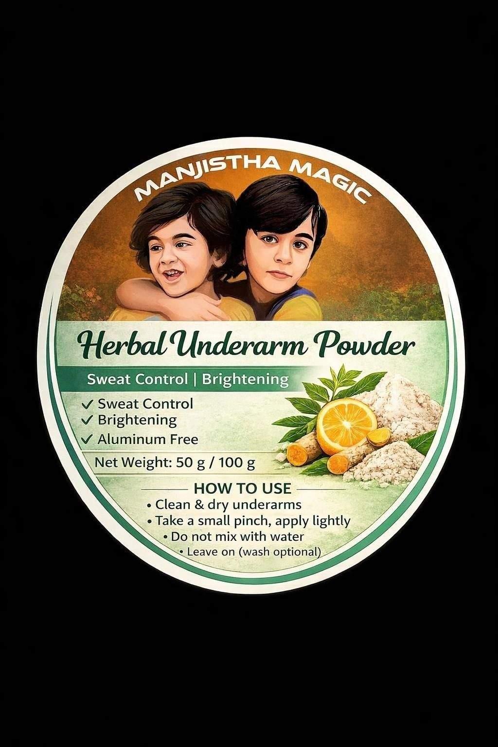 Underarm Powder  – Organic Products in Tiruvannamalai