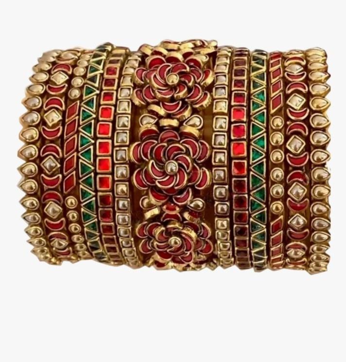 Silkthread bridal bangles 