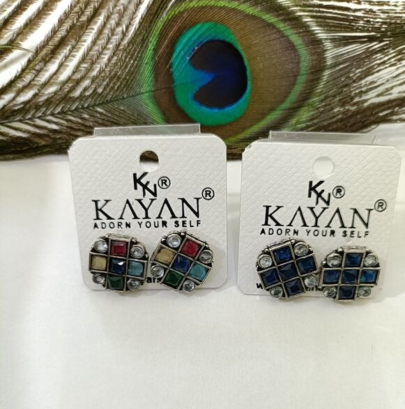 Oxidized studs - Jewellery by SK handcraft jewellery 