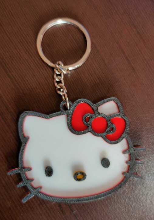 Hello Kitty Red Bow Keychain - Personalized Gifts by Modli 3D Private Limited 