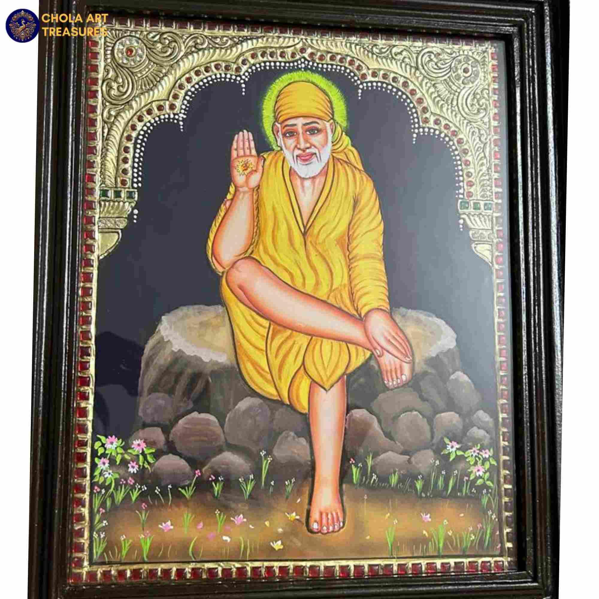 Saibaba Tanjore Art - Home Decor