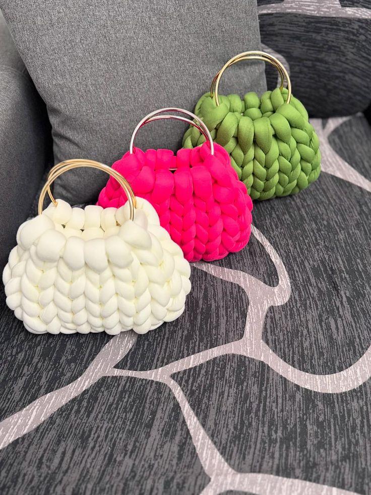 Chunky yarn Hand bags