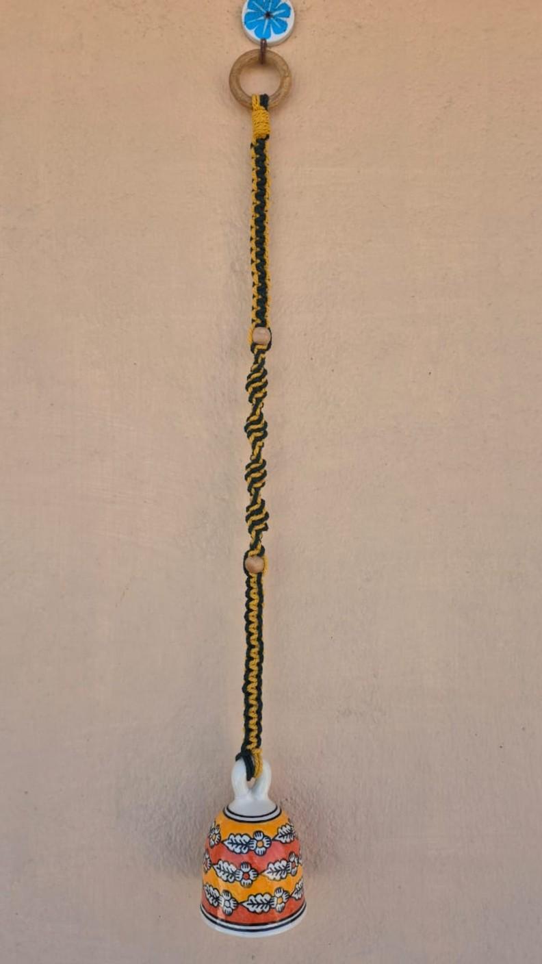Macrame Ceramic Bell  – Classes in Salem