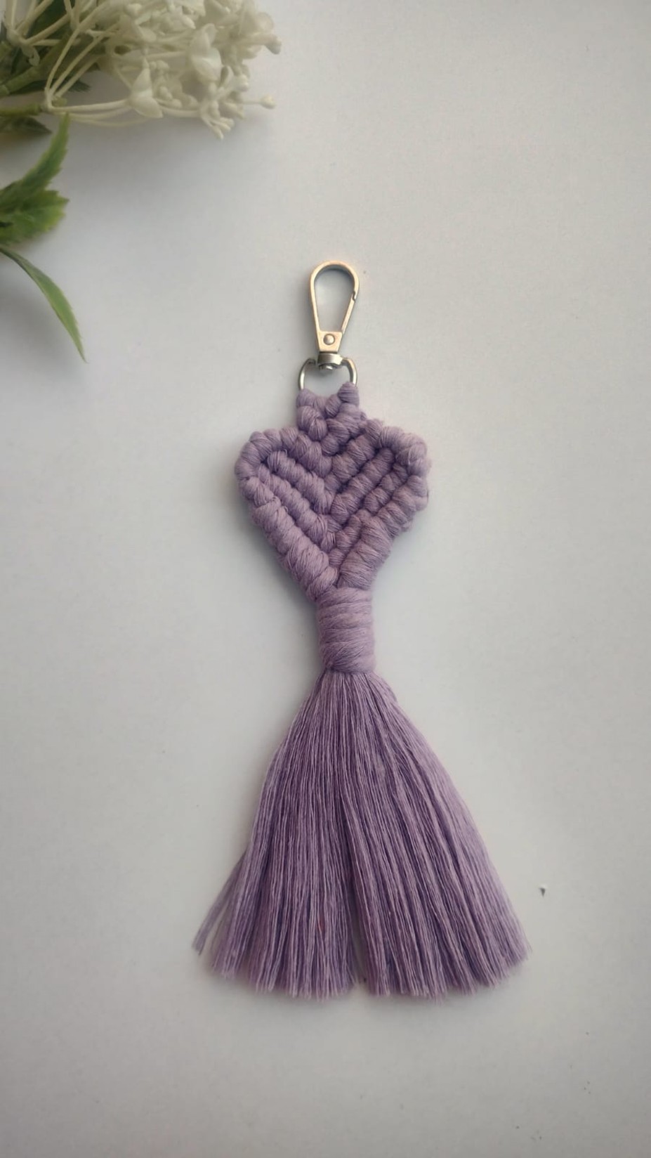 Macrame Heart Keychain  - Classes by Tranquil Twine 