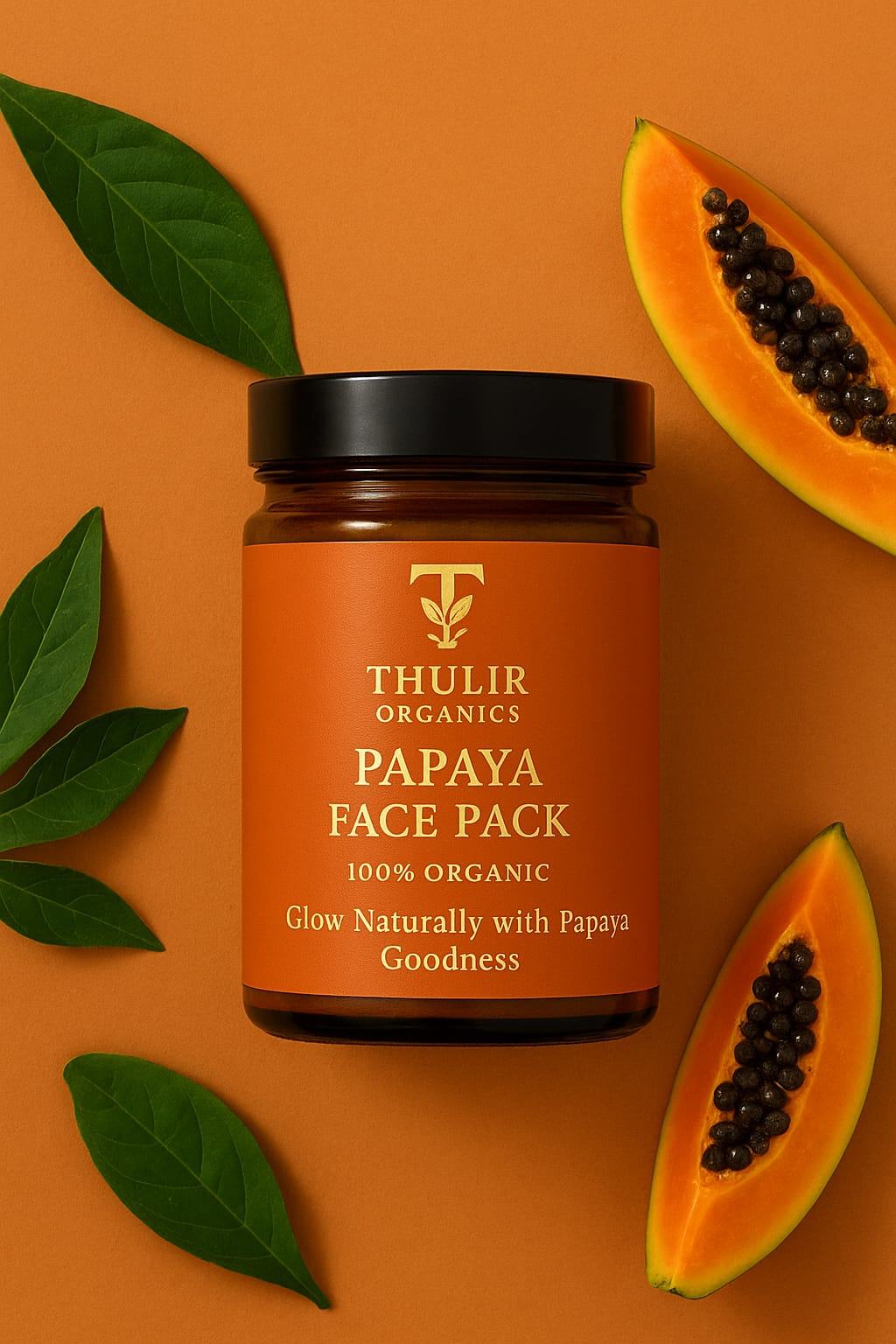 Organic papaya face pack 50gms – Health and Beauty in Karaikudi